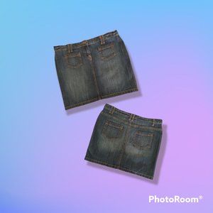 New York & Company Jean Skirt